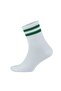 4-Piece Cotton Loop Short Half Socks Washable Ribbed College Style Tennis Sports Men's Socks 3501 - 5