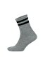 4-Piece Cotton Loop Short Half Socks Washable Ribbed College Style Tennis Sports Men's Socks 3501 - 4