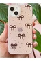 iPhone 14 Plus/15 Plus Case Silvery Black Bow Pattern Colorful Shiny Shock Absorbing - 5