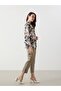 Linen Look Women's Trousers with Elastic Waist (S5)