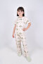 Girl's Cotton Heart Patterned Pajama Set