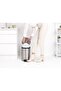 NewIcon Pedal Bin – 3 L Soft-Close Bathroom Trash Can, Matt Steel, - 2