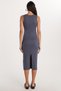 Women's Slim Fit Slim Fit Modal Crew Neck Zero Sleeve Maxi Anthracite Dress - 5