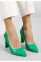 Devina green patent heeled shoes - 8