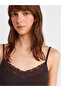 21015 Lace Detailed Ball-Dark Brown - 4