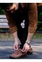 Full Orthopedic Rope Detailed Elastic Comfortable Daily Light Mrtgr Tan Color Shoes - 3