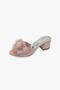 Women's Stylish Daily House Slippers with Feathers and Stones Dowry Slippers Ornate Birth Guest Bride Slippers - 4