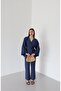 Navy Blue Tied Kimono Set - 8685 - 5