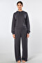 3608 Women's Hooded Pipe Leg Sweatpants Set - 2