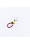 Red Racket and Tennis Ball Keychain - 2
