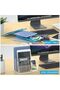 Acrylic File Holder, 3-Section Clear Desk File Sorter, 9" Wide x 6.5" Deep x 6.5" - 4