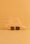 Wooden Handmade Natural Montessori Rhino Wheel Toy - 5057 - 5
