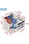 White Desktop Organizer, Multipurpose File Tray Storage Shelf Rack for Office, Home, School Use - 5