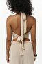 Ayshe Laced Beige Crop Pants Set - 8
