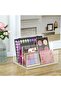 Acrylic File Holder, 3-Section Clear Desk File Sorter, 9" Wide x 6.5" Deep x 6.5" - 6
