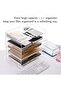 Paper File Storage Tray, Clear Acrylic Desk Organizer, 5-Tier Letter Tray for Office, 9.5x13.5" - 2