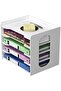 5 Tier Paper Organizer Desk File Holder, Letter Tray A4 Document Storage Rack for Home Office Use - 4