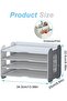 4-Tier Letter Tray Organizer, Office Desk Tidy Storage Rack, A4 Paper Filing Holder for Home Office - 2