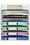 7 Tier Office File Organizer Rack Shelf Tray A4 Paper Holder Document Storage for Desk ,Home Office - 4