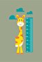 Giraffe Height Measurement Chart Wall Sticker - 2