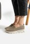Taupe Knit Comfort Sneakers Comfort Soft Sole Sneaker