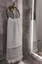 Gray Color Bamboo Hand Towel - Soft & Highly Absorbent Towel with Embossed Border - 50X90Cm - 2