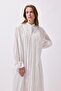 Odri Voile Crochet Long Dress Ecru - 3