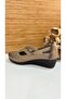 Keen Women's Summer Genuine Leather Orthopedic Wedge Heel Perforated Shoes - 4