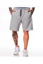 Men's Black-Grey Regular Fit Pocket Shorts Large Size Combed Cotton Fabric Pack of 2 - 3