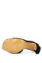 Women's Genuine Leather Brown Suede Heeled Slippers - 3