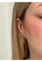 Vintage Steel Hoop Earrings - 3