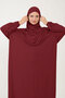 Women's Hijab Cotton Headscarf Prayer Dress Lace One Piece Combed Cotton Fabric - 4