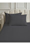طقم غطاء لحاف مزدوج من القطن الساتان من Line Anthracite مع ملاءات مرنة مكونة من 4 قطع - 5