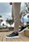 Lace-Up Men's Shoes Black Patent Leather (White Sole) - 2