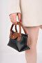 Black Brown Women's Daily Shoulder Bag - 3