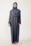 Women's Hijab Cotton Headscarf Prayer Dress Lace One Piece Combed Cotton Fabric - 6