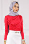 Fuchsia Draped Front Sandy Blouse - 3