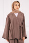 Mink Waist Tie Modal Kimono Pants Suit - 4