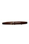 100% Genuine Leather, Thin 2 cm Dark Brown Women's Belt with Colorful Buckle; Dress, Trouser Belt_Kilit - 7