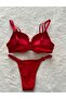 padded bra set with star detail stone straps - 2