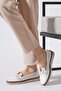 Wera Mak Laz Women's Genuine Leather Orthopedic Shoes White - 3