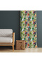 Tropical Bird Pattern Background Curtain – Exotic and Original Design 140X260 cm Single Wing