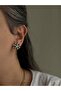 Steel Silver Flower Form Vestavia Earrings -Not Tarnish-