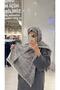 Wool cotton c pattern gray - 2