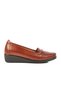 Tan Genuine Leather Women's Casual Shoes