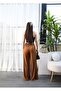 Linen Wide Leg Trousers with Cross Piece Elastic and Lacing on the Front - 2