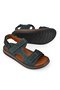 , Men's Genuine Leather Sandals 1511045 Zs6 Green - 4