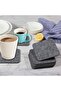 Set of 6 Coasters, Ideal for Home, Office and Workplace, Smoked Felt Coasters - 4