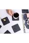 Set of 6 Coasters, Ideal for Home, Office and Workplace, Smoked Felt Coasters - 7