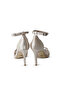 Lara Beige Lace Stone Detailed Heeled Shoes - 7